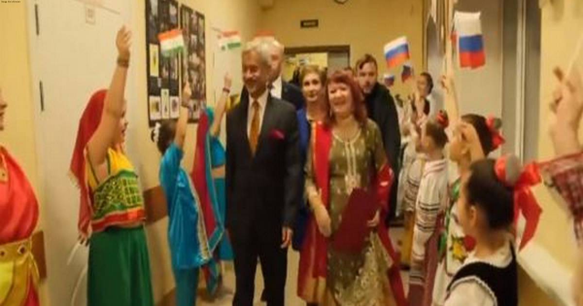 EAM Jaishankar visits school named after Gurudev Rabindranath Tagore in Russia's St Petersburg